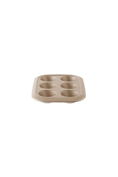 Berghoff Tavă pentru brioșe Balance, 6 forme, oțel carbon, bej