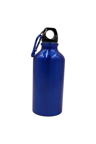 dalimag Metal Sports Bottle, 400 ml, Hook, Blue