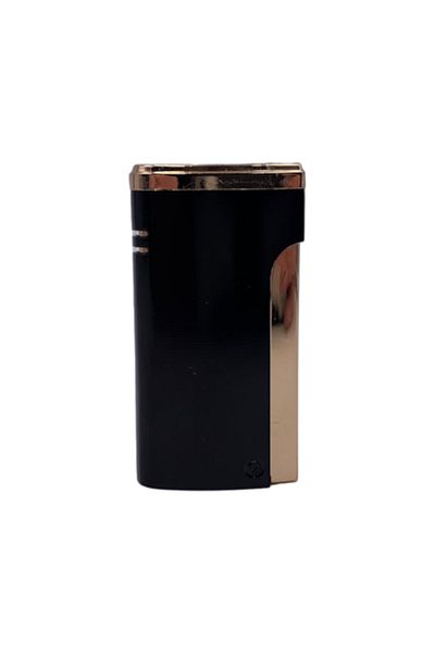 dalimag Gas Lighter, Robust Model, Trigger Ignition, Windproof, Refillable, Adjustable Flame, Metallic, Blac