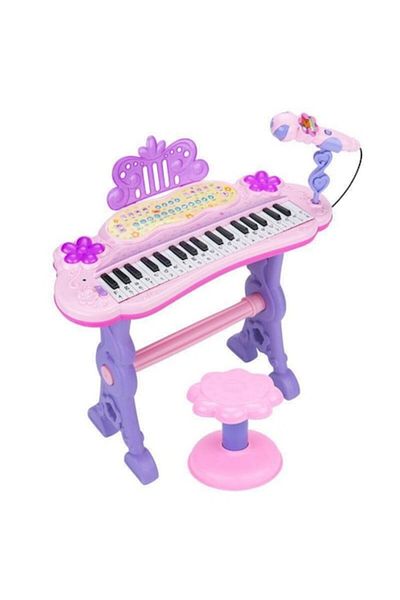 dalimag Set MP3 Musical with Electronic Organ, Microphone, Drums, Chair, Piano, Multicolor,