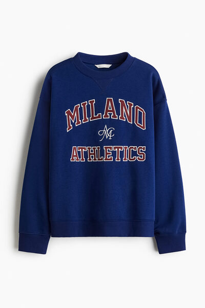 H&M Yazı Motifli Sweatshirt