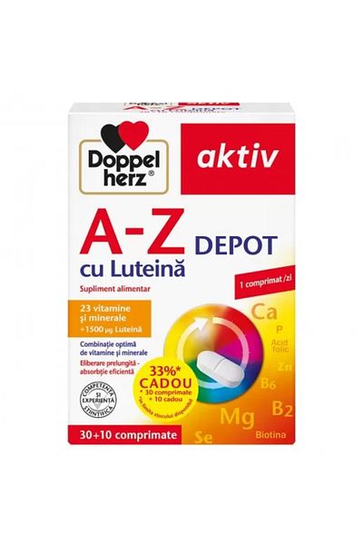Doppelherz Aktiv A-Z Depot Luteina, 30 +10 Comprimate,