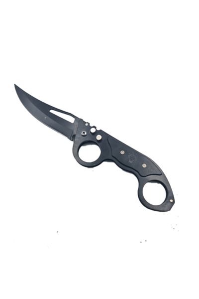 dalimag Cutit 2 Inele, Deschidere Automata, Prindere Curea, Negru, 22cm,