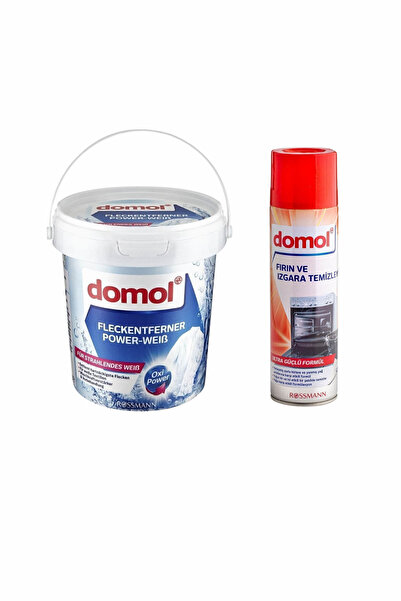 DOMOL Oxi Güç Beyazlara Özel Leke Çıkarıcı Toz 750 gr + Fırın & Izgara Temizl...