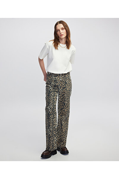 İpekyol Leopard Pattern Non Denim Pants