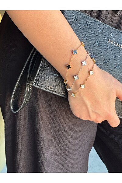 Theodoron Aksesuar Black-Gold Steel Bracelet