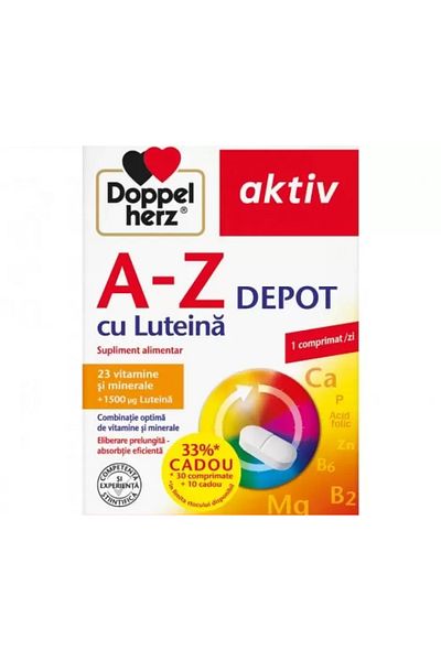 Doppelherz Aktiv A-Z Depot Luteina, 30 +10 Comprimate,