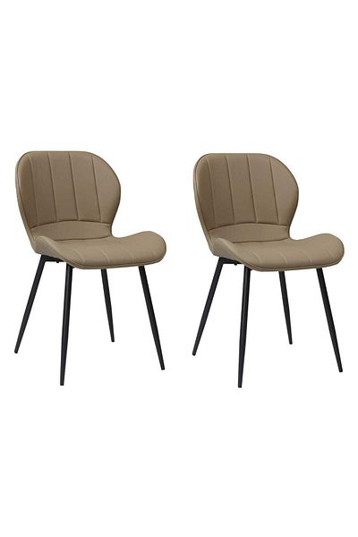 ARTA DOOR Set of 2 Topaz Eco-Leather Chairs, HoReCa, Kitchen, Living Room, Office, Bedrooms, Hallways