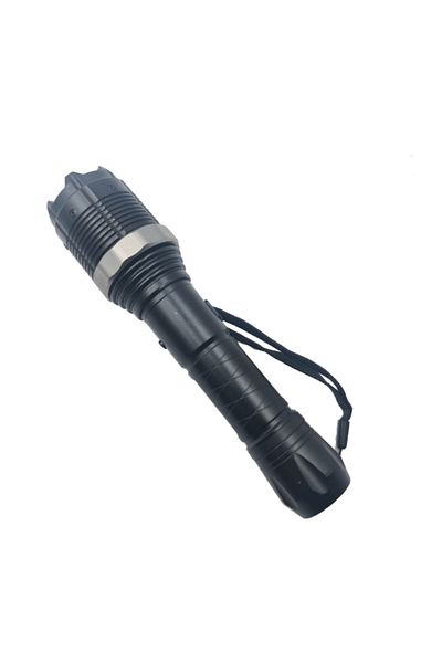 dalimag Lanterna cu Electrosoc, 8810, Incarcator, Aluminiu, Prindere Curea, 24 cm, Negru