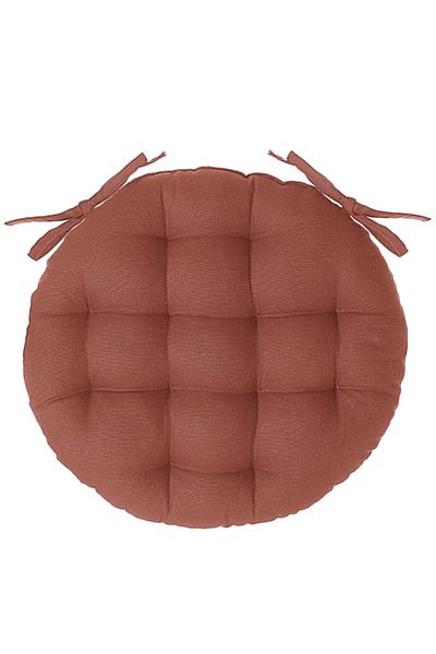 Atmosphera Premium Quality Cotton Round Chair Pad 38 x 38 cm