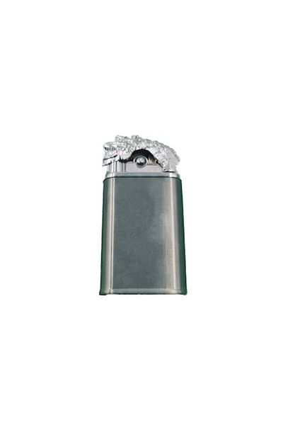 dalimag Dragon Head Model Lighter, Refillable, Dual Flames, 8cm, Gray,
