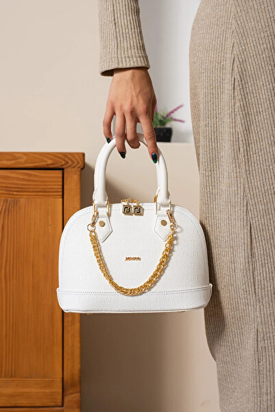 Just Polo Women's Medium Size Chain Detailed Adjustable Strap New Season Hand & Shoulder Bag 234076Mh