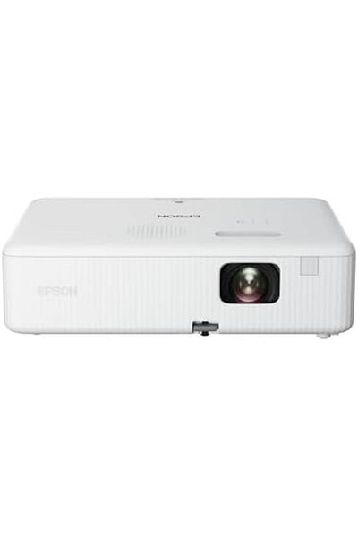 EPSON CO-W01 WXGA Projector, 3LCD technology, 3,000 lumen brightness, 378 inches screen size, White,