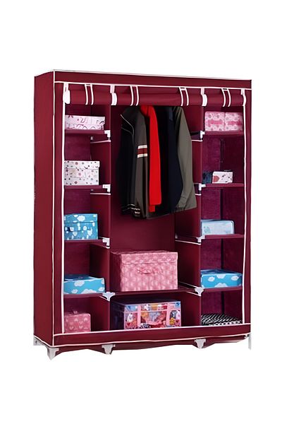 rexa Portable Closet Organizer Red 175x135x45 centimeter