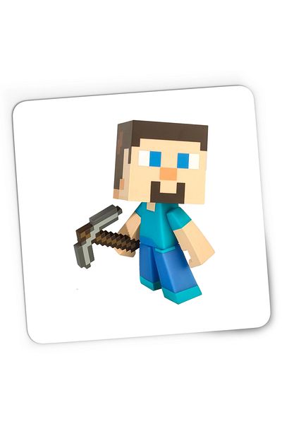 OEM Mousepad Gaming Steve Pickaxe Minecraft, 21x19 cm