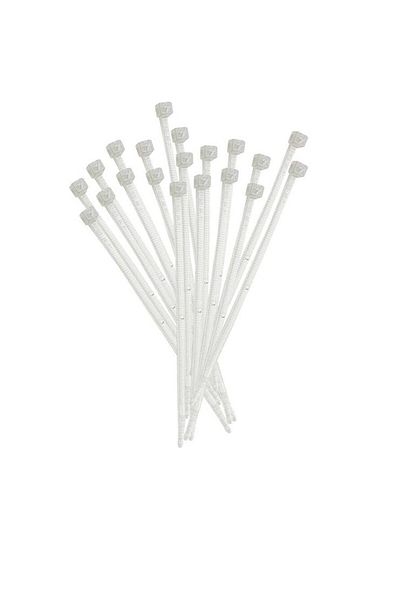 ELEMATIC BRIDA PLASTIC 2.5X135 ALB 100BUC/PAC