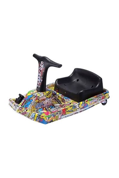 rexa Crazy Drift Electric Ride-On Car – Multicolour | 84 x 52 x 38 cm | 360° Spinning Drift Car for Kids
