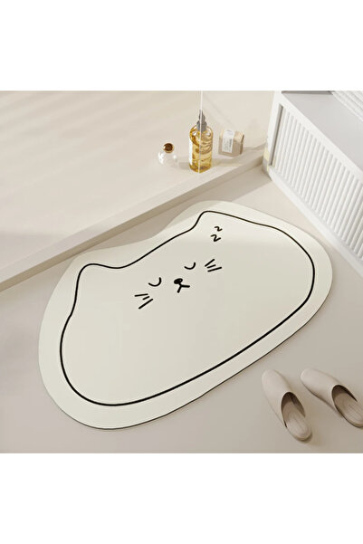 OEM Anti-slip absorbent bathroom/kitchen mat, Kitty pattern