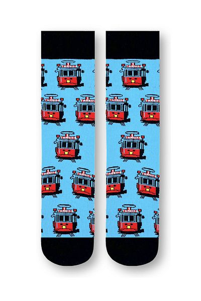 CARNAVAL SOCKS Șosete unisex cu model Taksim Tramvay