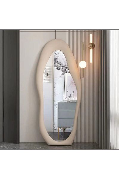 Generic Grotte Cave door mirror luxury fabric frame