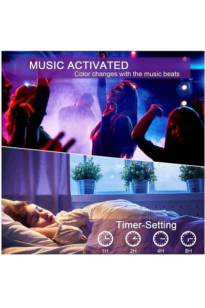 COOYA TV LED Backlights 3M, 9.8FT LED Strip Lights with Bluetooth APP Control for 40-60 inch TV