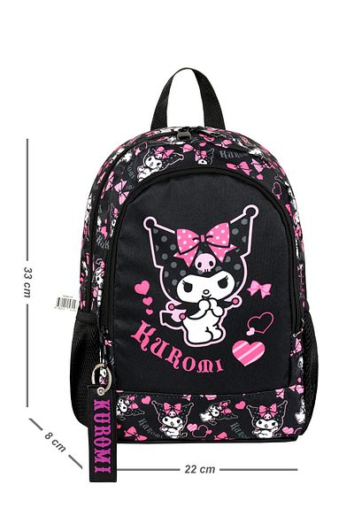 Bliss Kuromi Licensed Ergonomic Kindergarten Bag Durable Material, Waterproof Design