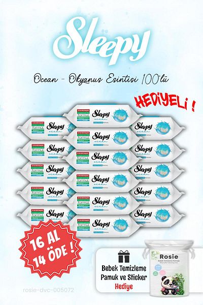 Sleepy Ocean - Ocean Wet Towel Buy 16 Pay 14 and Rosie