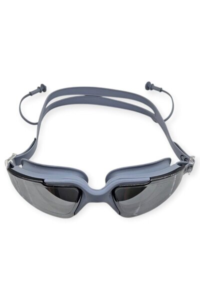 deryame Swimming Goggles with Silicone Earplugs Gray - 1710