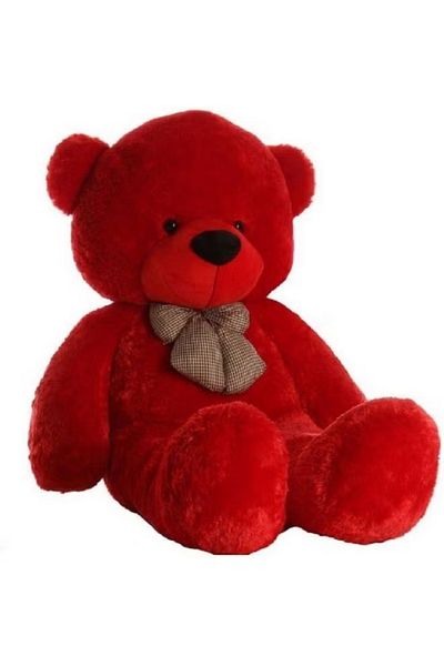 rexa Soft Stuffed Teddy Bear with Neck Bow 120cm