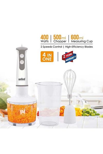 Sanford Multi-functional Hand Blender 3 In 1 Sf6853mhb - White