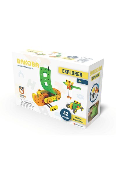 Bakoba Joc de construit cu blocuri Explorer, Bakoba