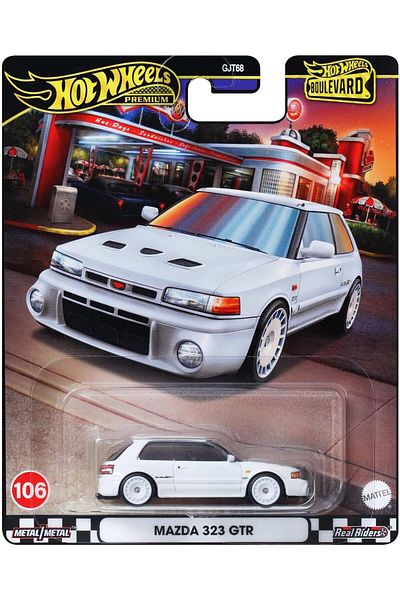 mattel سيارة هوت ويلز بوليفارد مازدا 323 GTR مصبوبة