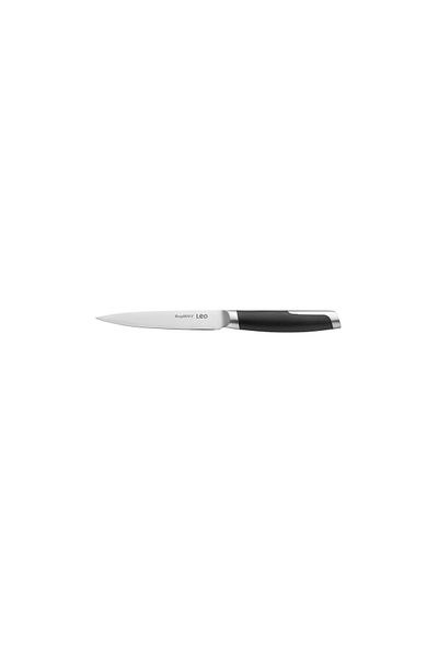 Berghoff Graphite utility knife, 12 cm, Chrome steel, ABS, Black/Silver