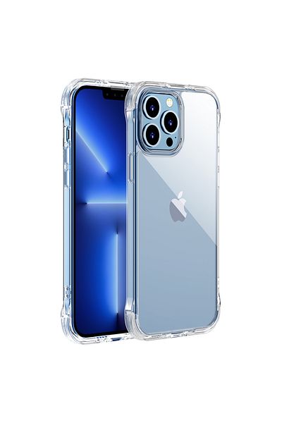 Joyroom Etui pokrowiec do iPhone 13 pancerna obudowa z haczykami podstawką przezroczysty