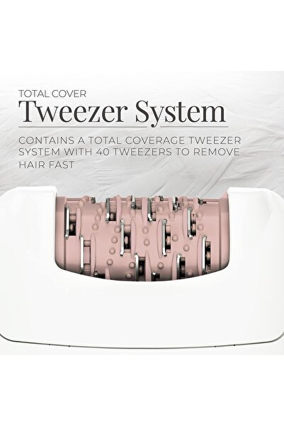 Remington Face and Body Epilator, Smooth and Silky Hair Removal for Women, Pink, EP7010E