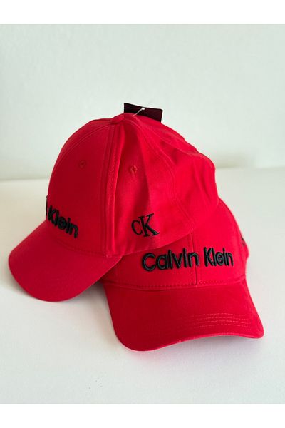 NO BRAND Unisex Red Sports Hat – New Season with Black Text Embroidery Detail