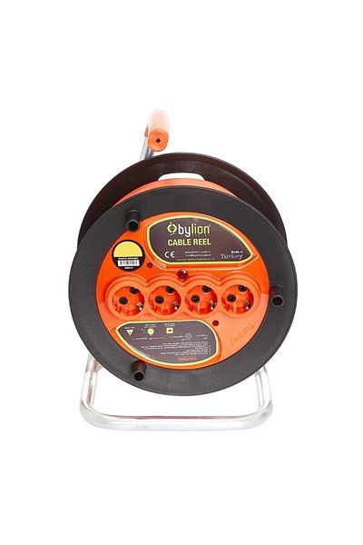 Bylion Cable Reel 3x2,5 Cu, 20m, 4 Schuko Outlets