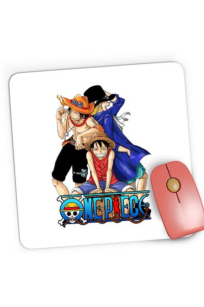 OEM Mousepad Gaming One Piece Luffy Portgas Sabo Prieteni Gasca, 21x19 cm