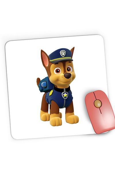 OEM Gaming Mousepad Paw Patrol Police Dog German Shepherd Puppy, 21x19 cm