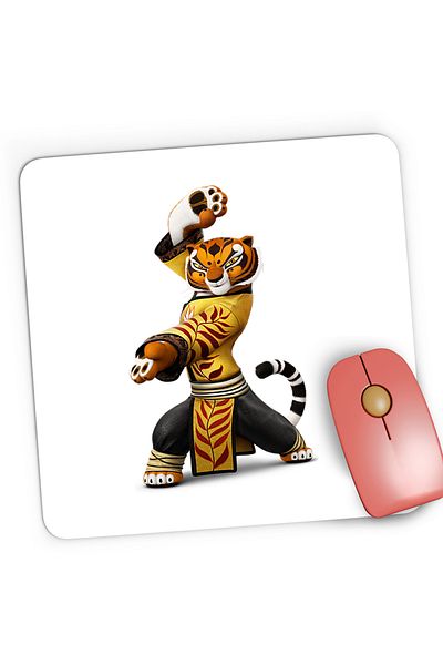 OEM Mousepad Gaming Kung Fu Panda Tigroaica Karate Ninja, 21x19 cm