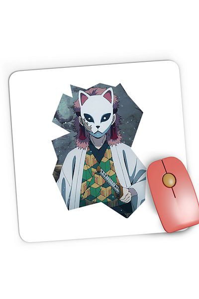 OEM Mousepad Gaming Demon Slayer Sabito Samurai Girl, 21x19 cm