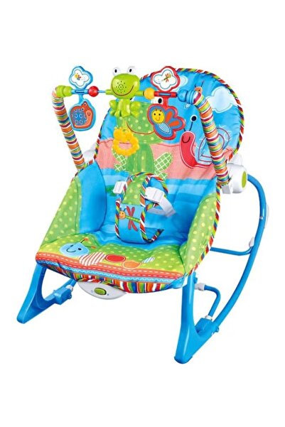 CoolBaby كرسي هزاز قابل للتحويل من رضيع إلى طفل صغير - كرسي هزاز للأطفال مزود بأمان (68 × 60 × 58 سم)