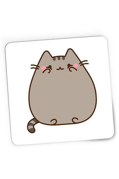 OEM Mousepad Gaming Pusheen Cat Emoji Plush Dragobete Day, 21x19 cm