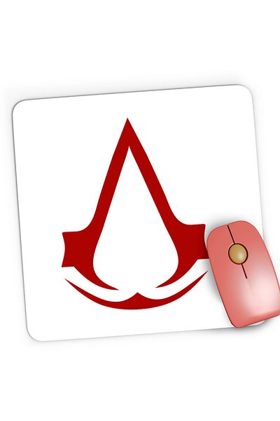 OEM Mousepad Gaming Silent Killer Assassin's Creed Logo Crest, 21x19 cm