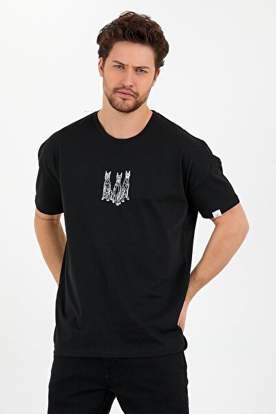 donamod Dog Pattern Oversize T-shirt