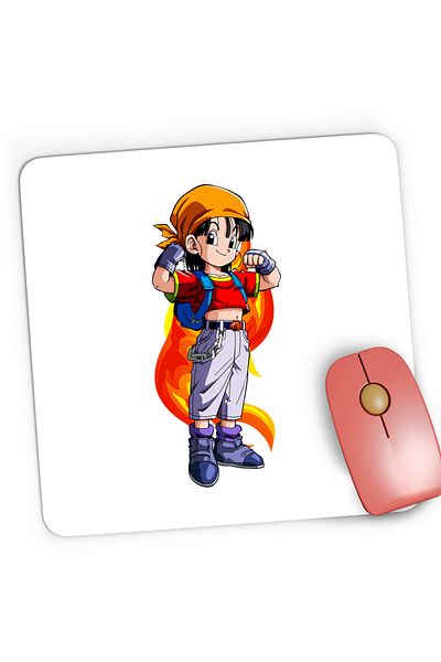 OEM Mousepad Gaming Dragon Ball Z Pan SuperGirl Cool Anime, 21x19 cm