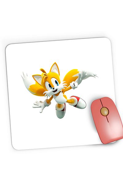 OEM Mousepad Gaming Sonic Chaos Tails Doctor Eggman, 21x19 cm