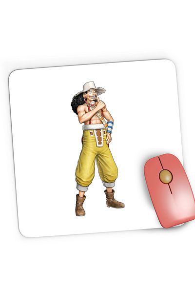OEM Mousepad Gaming One Piece God Usopp Syrup Village Anime, 21x19 cm