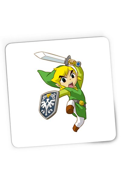 OEM Mousepad Gaming Legend of Zelda Link Atac Gamer, 21x19 cm