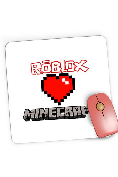 OEM Mousepad Gaming Roblox Minecraft Love, 21x19 cm